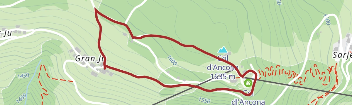 Route map: Hike around Gran Ju